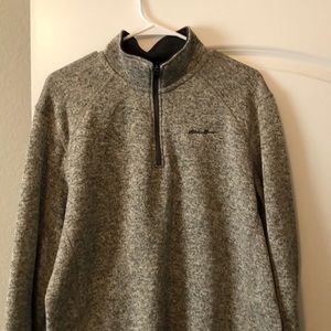 Men’s Large quarter zip Eddie Bauer Jacket